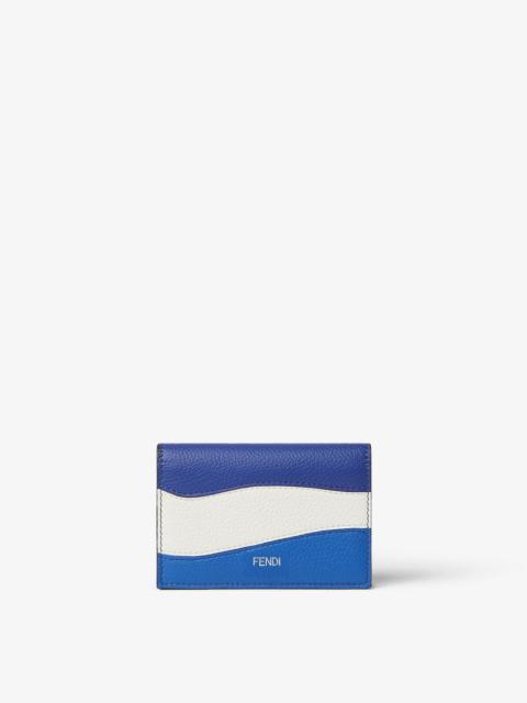 FENDI Colorblock Card Case Multicolor inlaid leather card case