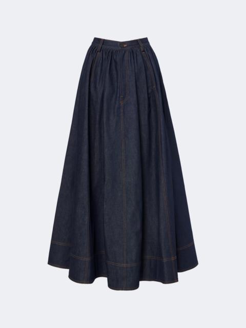 Jean Paul Gaultier Denim maxi skirt