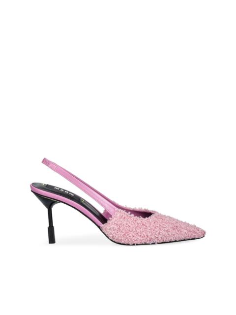 MSGM 85mm slingback pumps