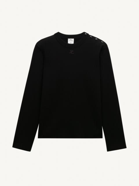courrèges PLAIN KNIT SWEATER