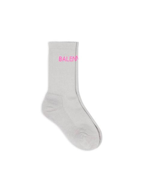 BALENCIAGA Women's Balenciaga Tennis Socks in Grey