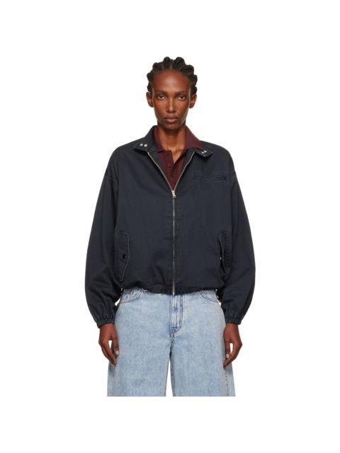 We11done Navy Harrington Jacket