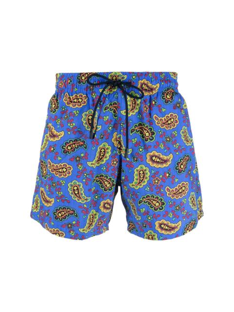 paisley-print swim shorts