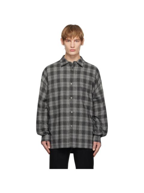 Wooyoungmi Gray Check Shirt