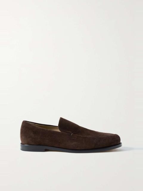 KHAITE Alessio suede loafers