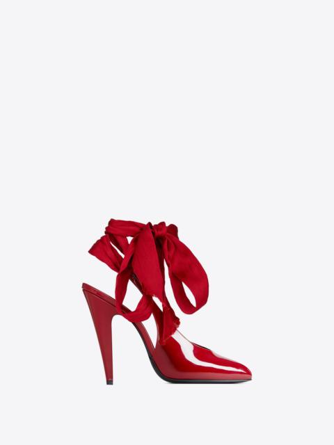 venus slingback pumps in patent leather