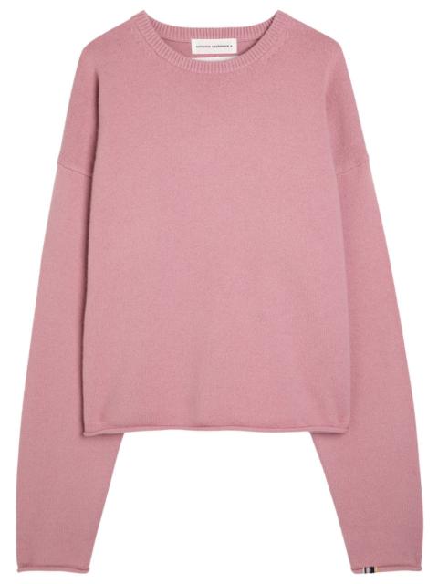 extreme cashmere Extreme Cashmere N°426 Comfy Roll-trimmed Cashmere-blend Jumper