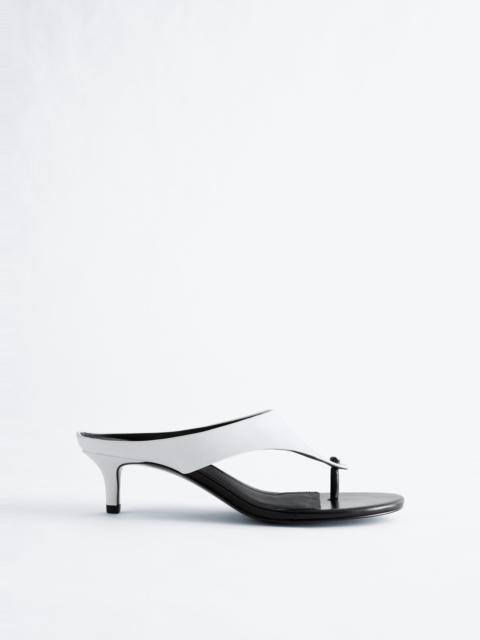& Other Stories Leather Kitten Heels