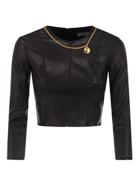 ELISABETTA FRANCHI charm-detail T-shirt
