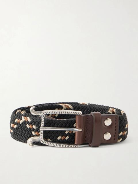 Kapital Atlas Woven Buckle Belt Black