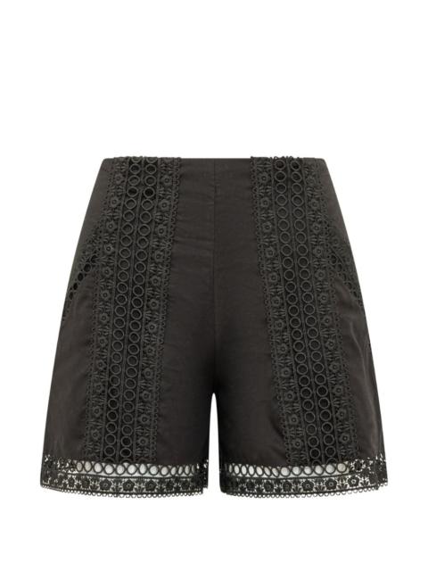 Charo Ruiz Oralia lace-trim shorts