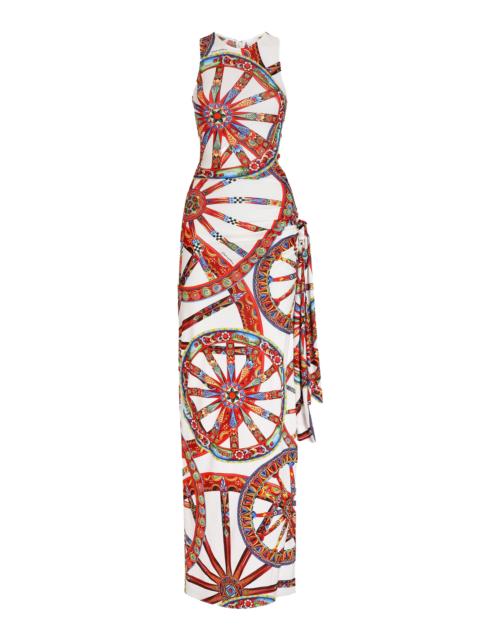 Dolce & Gabbana Printed Maxi Dress print