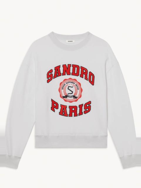 Sandro Printed organic cotton sweatshirt
