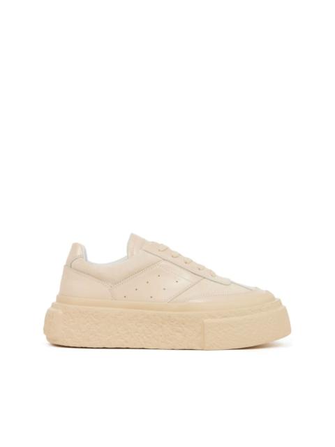 MM6 Maison Margiela numbers-motif leather sneakers