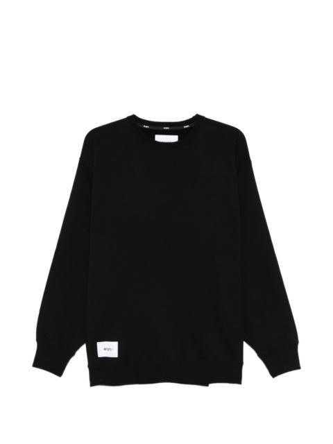WTAPS logo-patch crew-neck sweatshirt