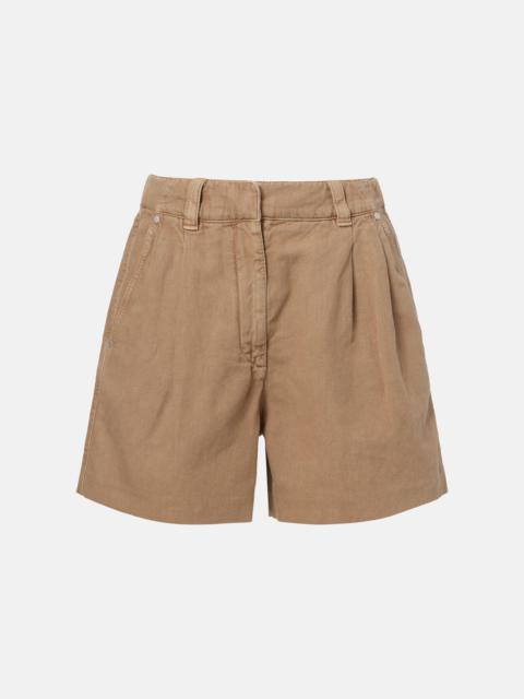 Brunello Cucinelli Cotton and linen Bermuda shorts