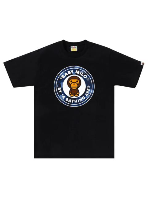A BATHING APE® BAPE Color Camo Milo Busy Works Tee 'Black/Navy'