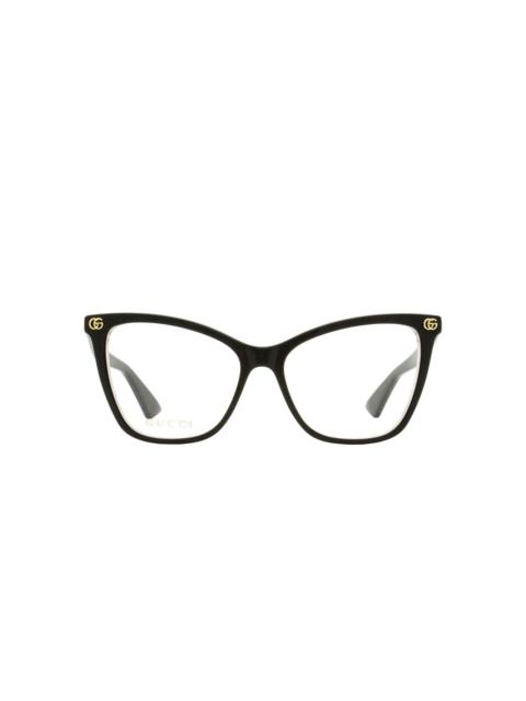 GUCCI logo butterfly-frame glasses