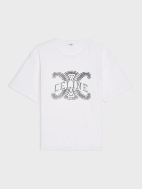 CELINE OVERSIZED TRIOMPHE T-SHIRT IN COTTON JERSEY