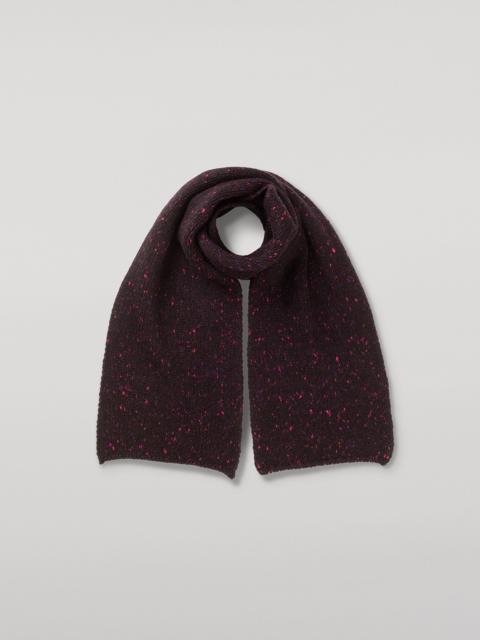 Johnstons of Elgin Tiree Purple Donegal Cashmere Scarf