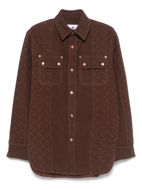 Marine Serre Moon-jacquard shirt