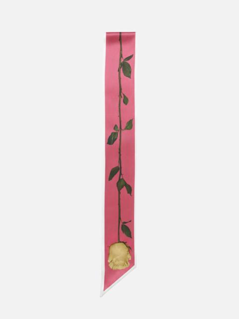 Acne Studios Thin silk satin scarf - Old pink