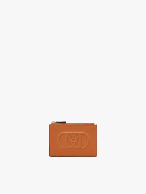 MCM Mode Travia Card Holder in Spanish Nappa Leather