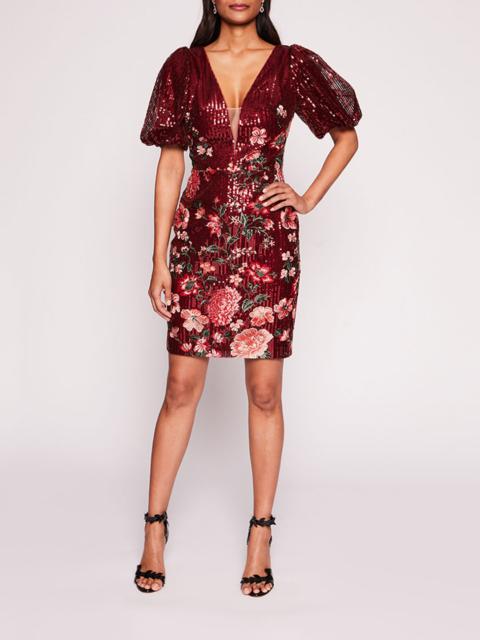 Marchesa SHIMMER MINI DRESS