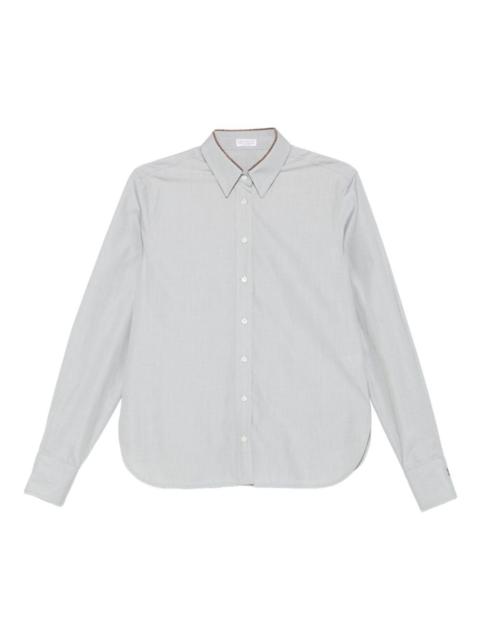 Brunello Cucinelli button-down pinstripe shirt