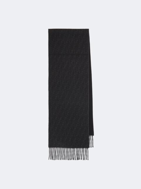 FENDI Zucca jacquard wool and cashmere scarf