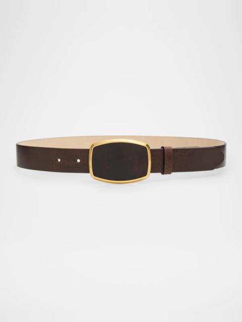 rag & bone Wyatt Inlay Cut-to-Size Leather Belt