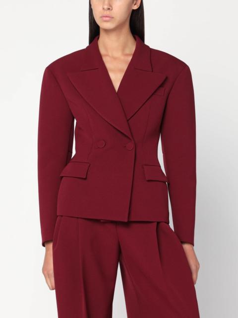 THE ANDAMANE Burgundy single-breasted jacket