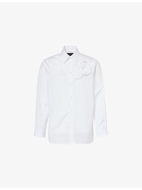 Simone Rocha Pressed Rosette Cotton Shirt