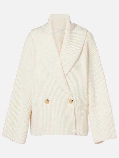 Vince Ribbed-knit wool-blend jacket