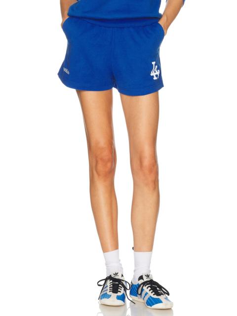 Sporty & Rich x Dodgers LA Serif Disco Short
