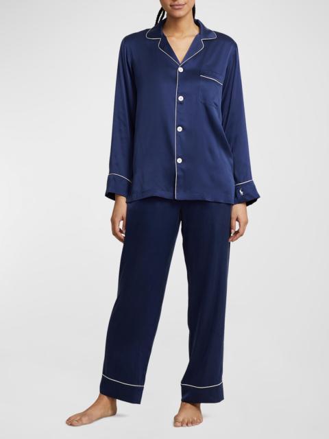 Polo Ralph Lauren The Laurel Stretch Silk Pajama Set