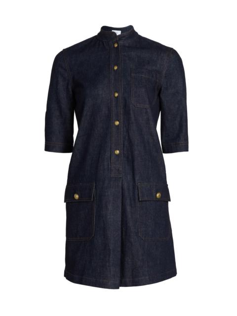 ADAM LIPPES Women's Lauder Denim Shirtdress - Indigo