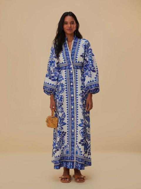 Off-White Flora Tapestry Lenzing™ Ecovero™ Euroflax™ Maxi Dress