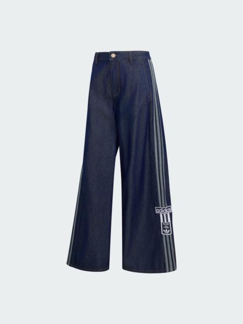 adidas ADIBREAK MID RISE WIDE LEG DENIM PANT