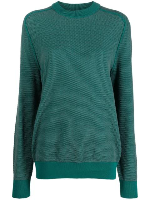 BOSS textured round-neck jumper