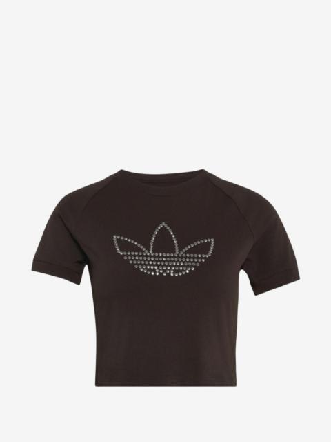 adidas Trefoil-logo rhinestone-embellished T-shirt
