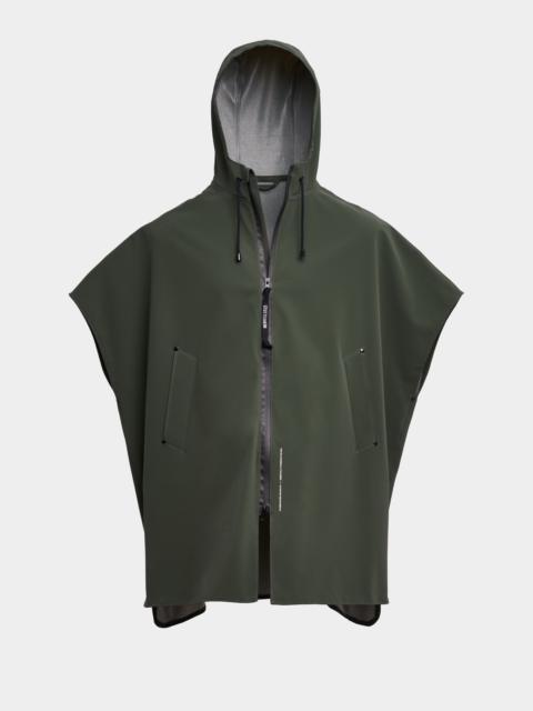 Stutterheim Lomma Matte Poncho Green