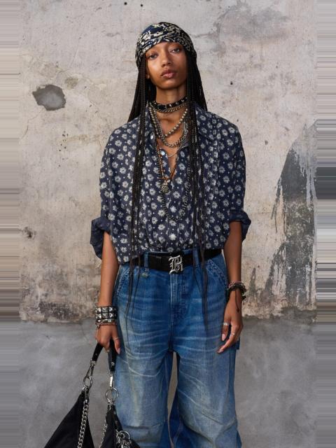R13 PINTUCK DROPNECK SHIRT