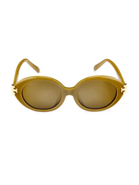 TORY BURCH Women's 52MM Oval Sunglasses - Green