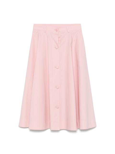 Moschino poplin midi skirt