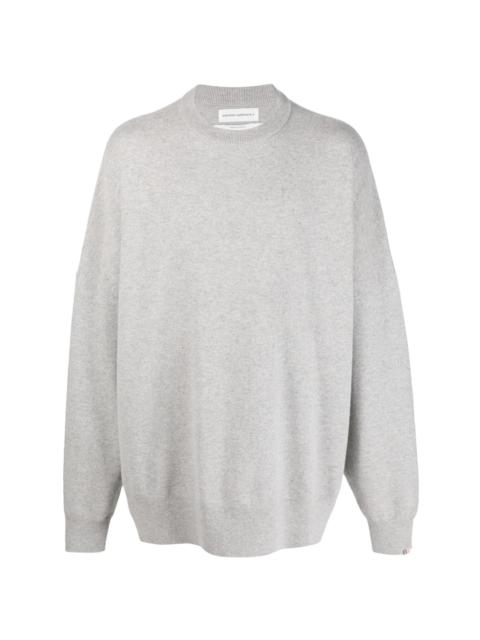 crew-neck cashmere-blend jumper