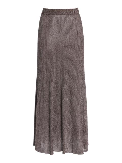 ULLA JOHNSON Renae Knit Maxi Skirt grey