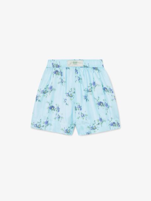 GANNI SHORTS IN PRINTED SILK