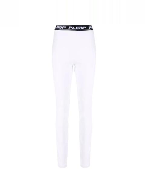 PHILIPP PLEIN logo-waistband leggings
