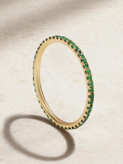 ILEANA MAKRI Thread 18-karat Gold Tsavorite Ring